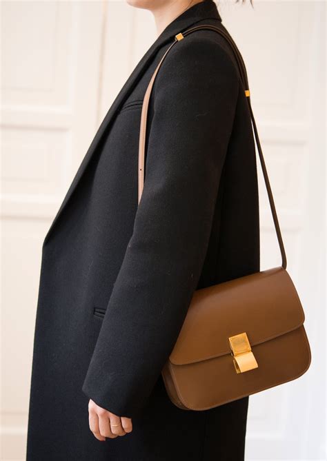 brown celine box bag|Celine box bag small.